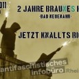 Antifaschistisches Infobüro Rhein-Main, 31.12.2011 Für den 31.12.2011 kündigen Neonazis des „Aktionsbüro Mittelrhein“ eine Party an unter dem Motto „2 JAHRE BRAUNES HAUS-BAD NEUENAHR-JETZT KNALLTS RICHTIG“. Die Buchstaben „NSU“ sind farblich […]