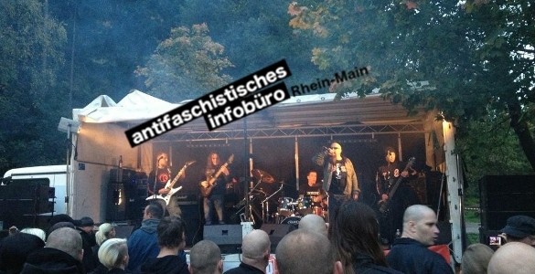 Ein RechtsRock-Konzert konnte recht ungestört am 13. Oktober 2012 in Pirmasens als Open-Air-Veranstaltung stattfinden ...